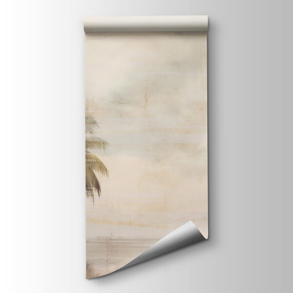 Palm trees next to a body of water