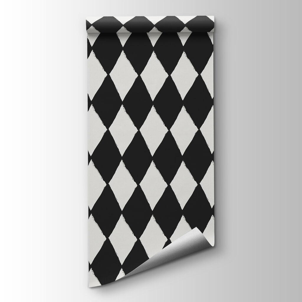 Black and white diamond pattern