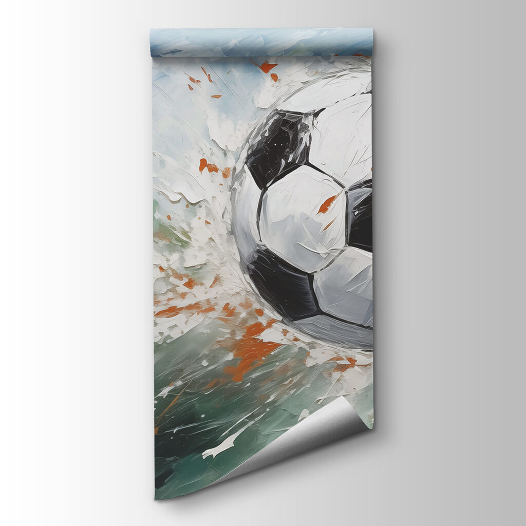 Painting of a football ball