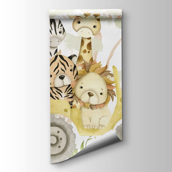 Group of animals in a yellow truck