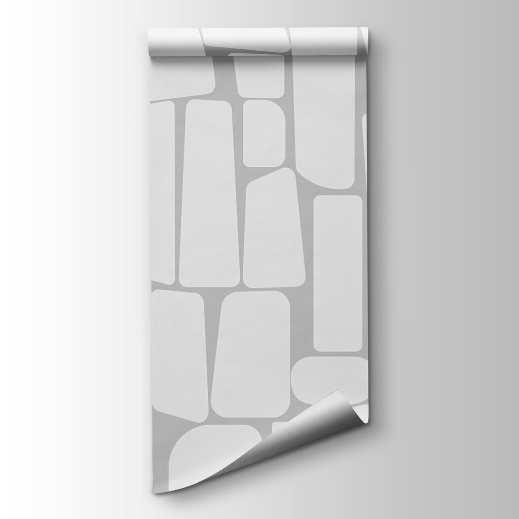 White rectangular shapes on a gray background White rectangular shapes on a gray background