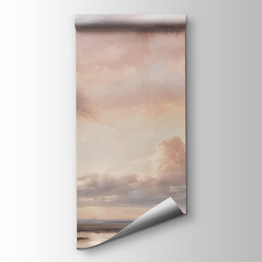 Landscape with a body of water and clouds