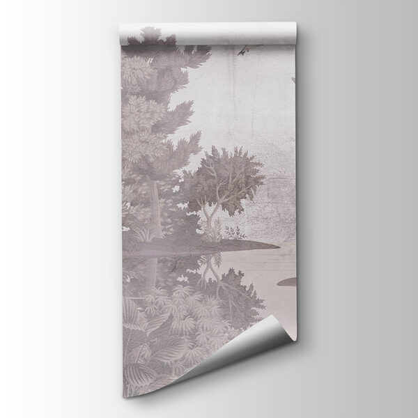 Birds flying over trees