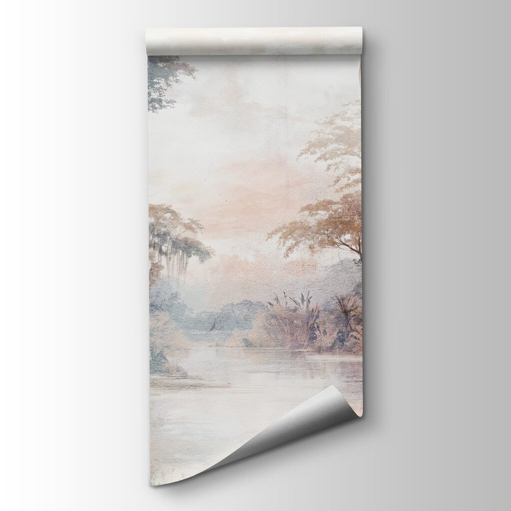 River with trees and plants