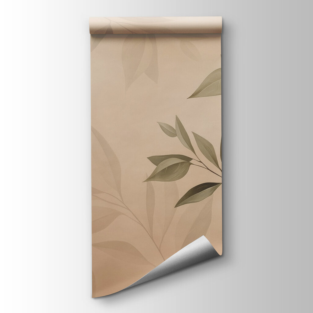 Soft leaves on a muted background