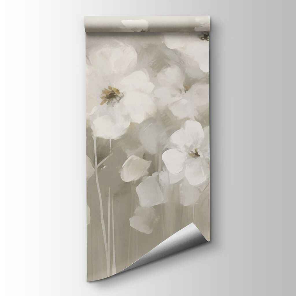 Painting of white flowers