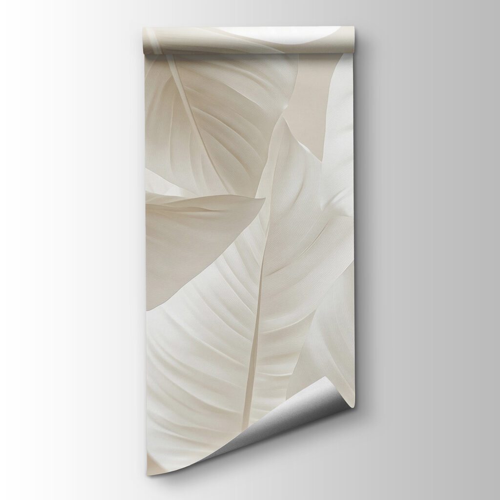 Delicate leaves in soft hues