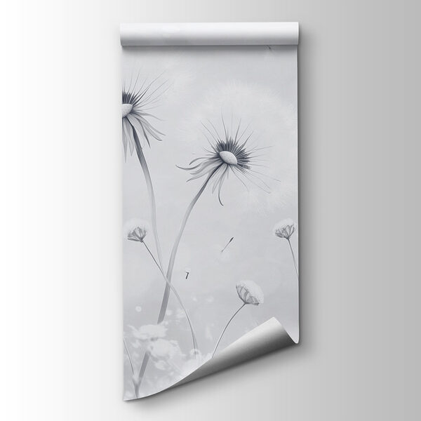 Group of dandelions in a field