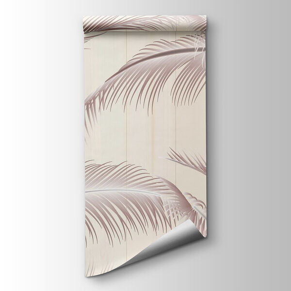 Elegant palm leaves against a light background
