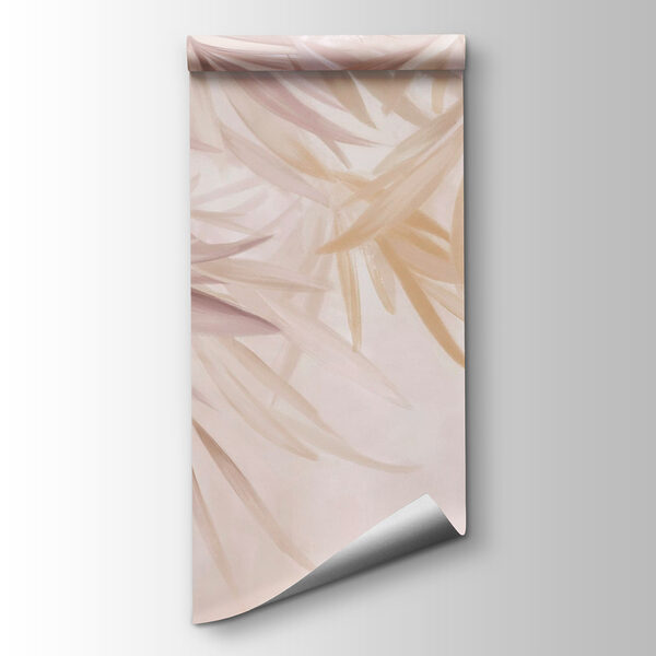 Soft leaves in gentle hues