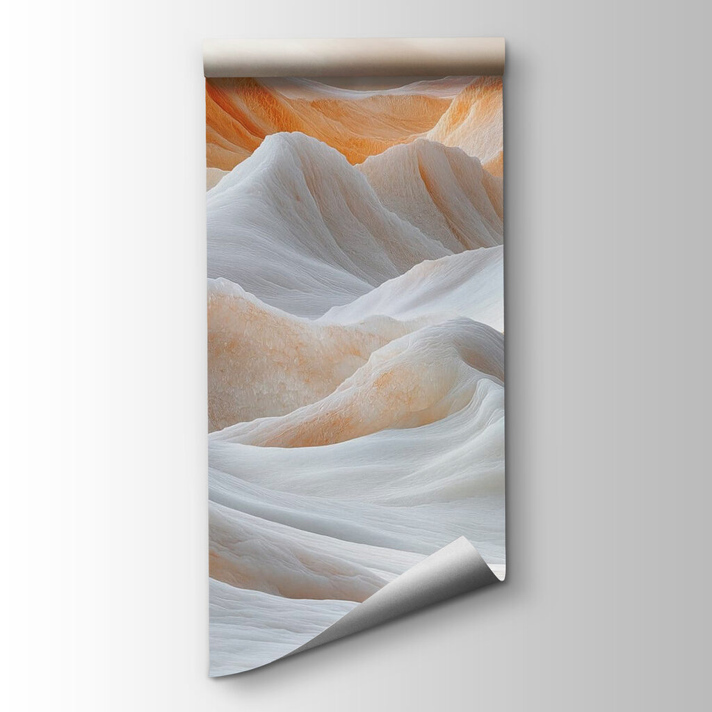 Snow covered mountains with a cloudy sky