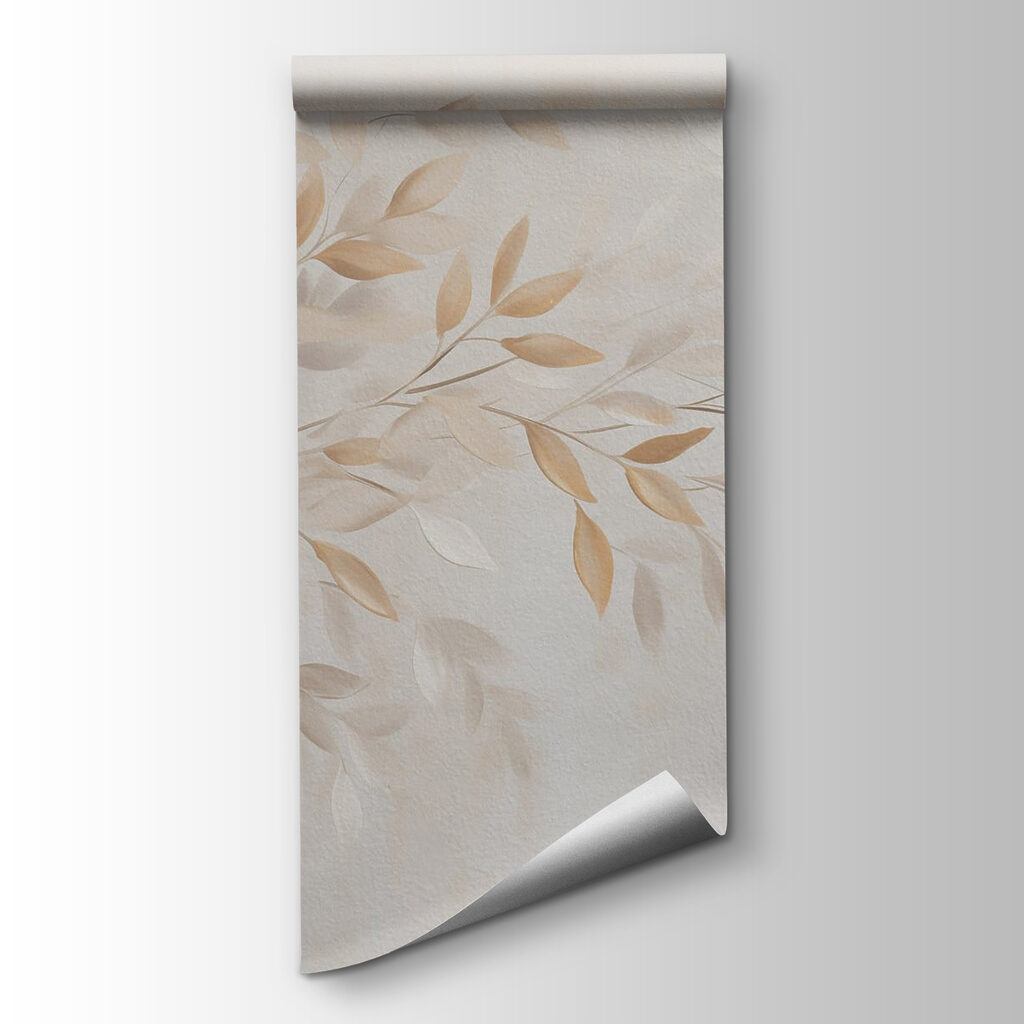 Delicate leaves in soft hues