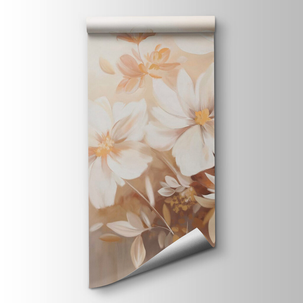 Painting of white flowers