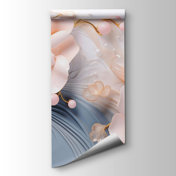 Elegant floral design in soft tones