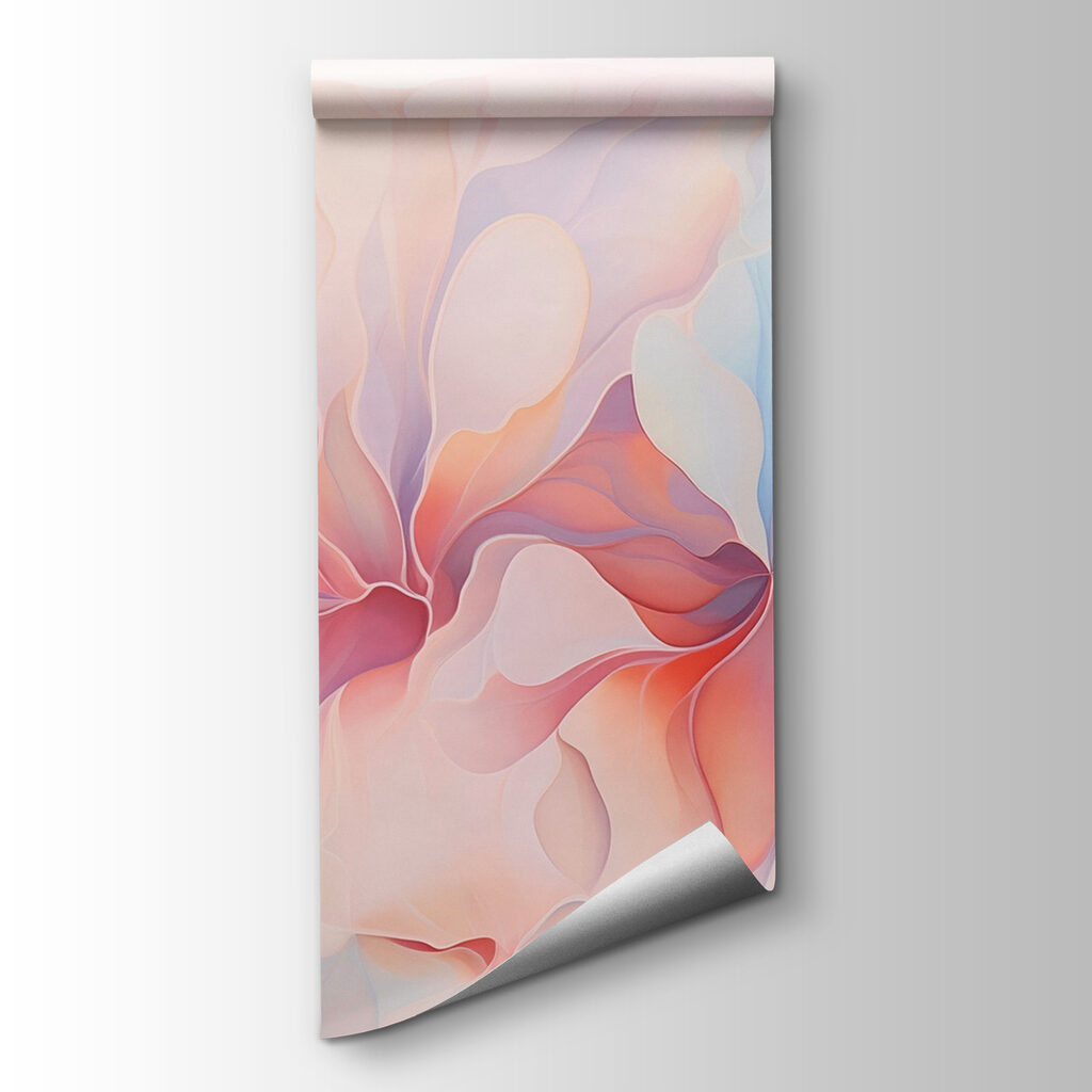 Soft pastels in flowing patterns