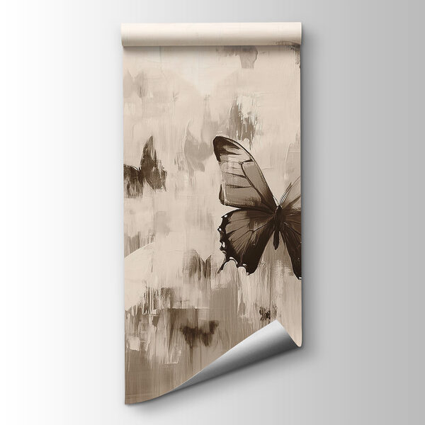 Group of butterflies flying