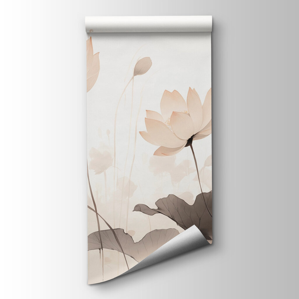 Group of flowers with leaves