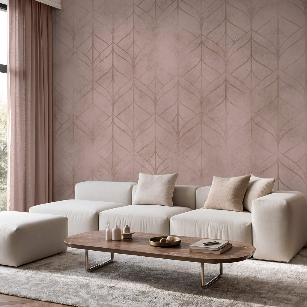 Ροζ και καφέ μοτίβο