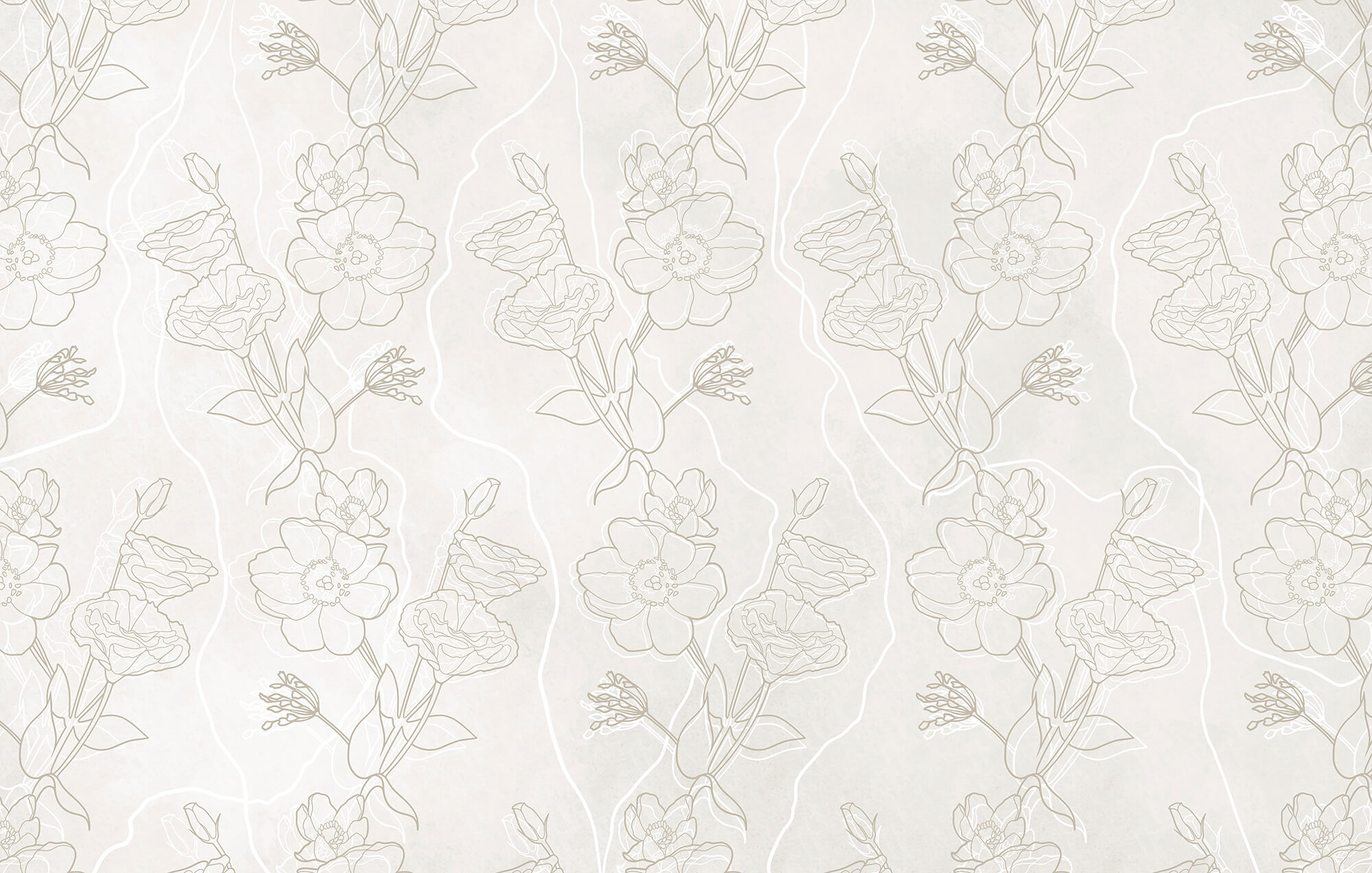 White and brown floral pattern