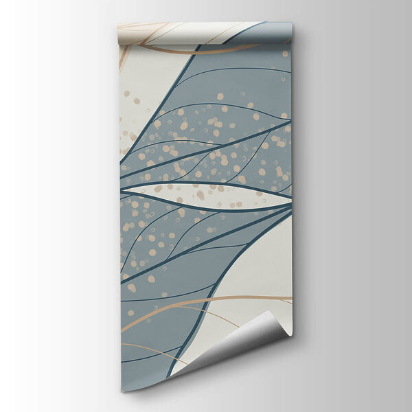 Soft hues of leaf patterns intertwine