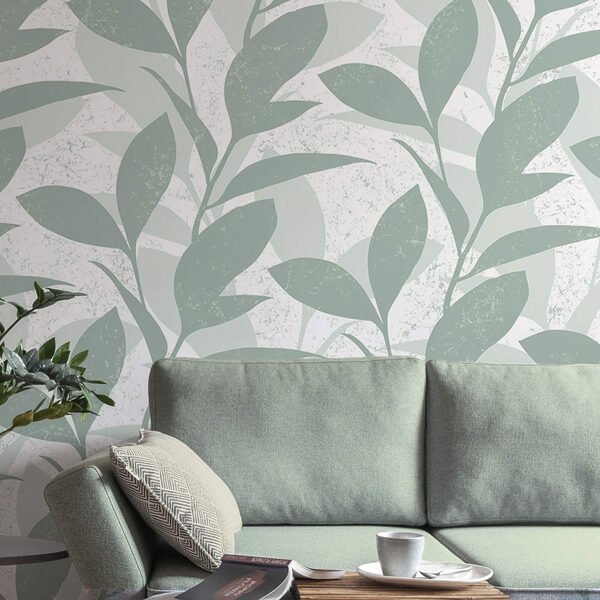 Μοτίβο φύλλων σε λευκό φόντο