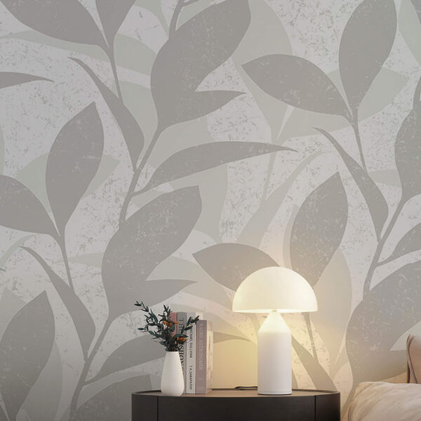 Μοτίβο φύλλων σε λευκό φόντο