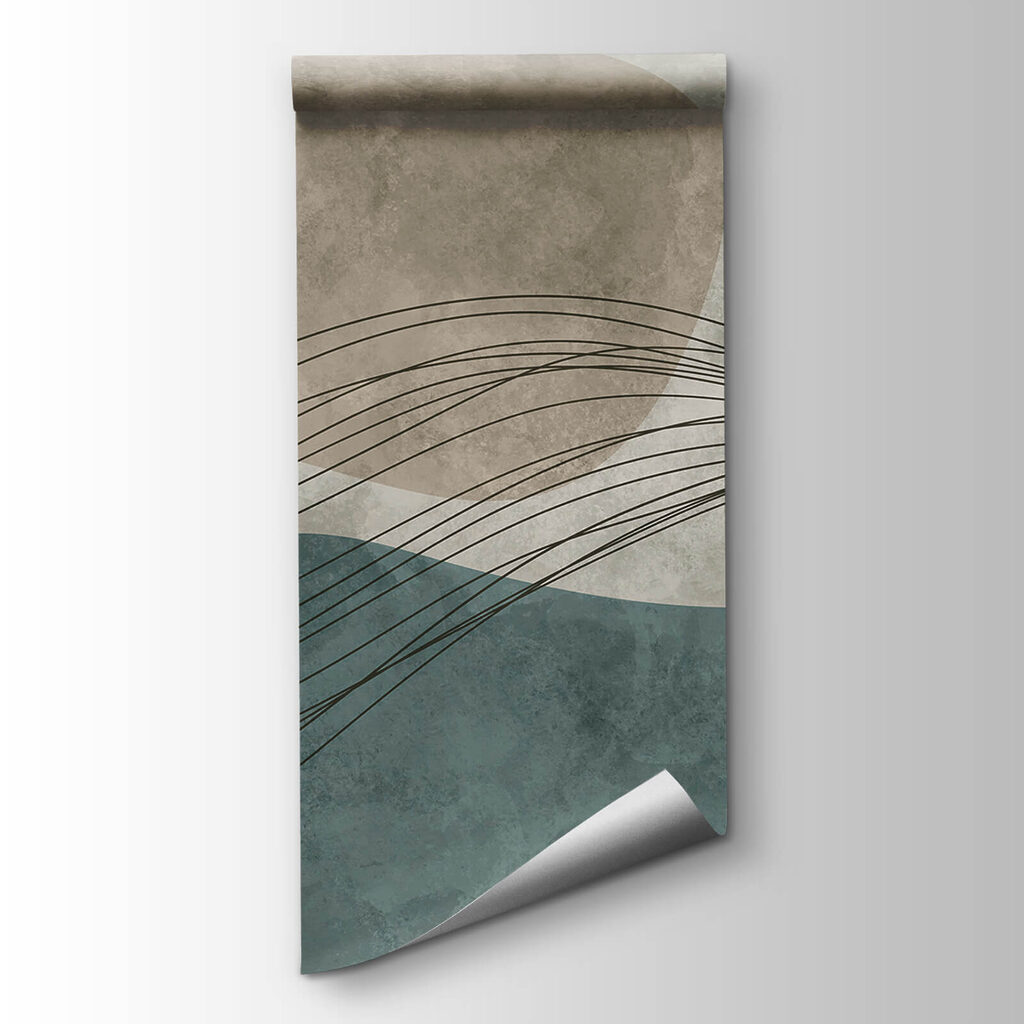 Blue and white background with circles and lines