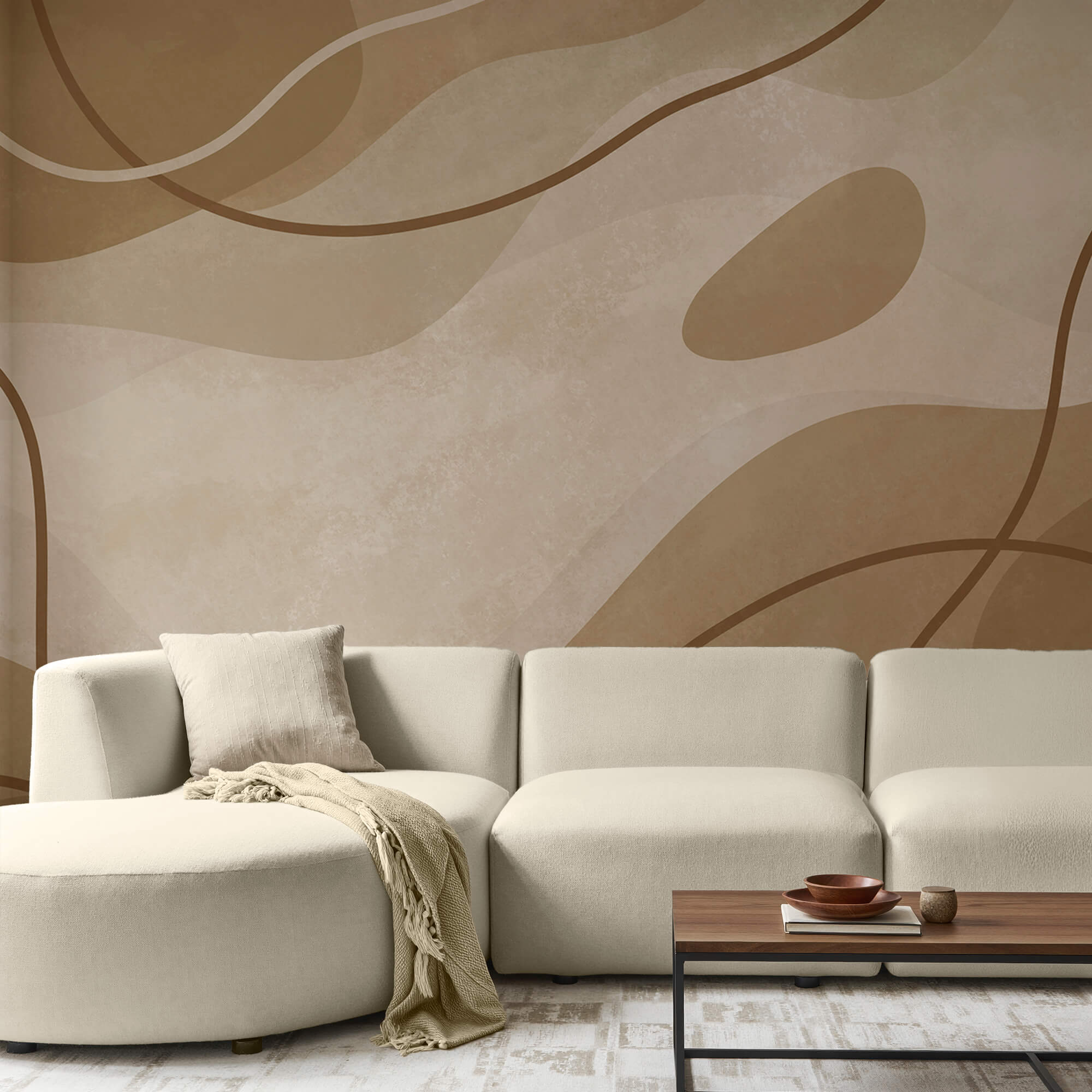 Καφέ και λευκό φόντο