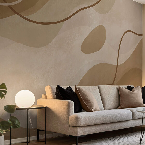 Καφέ και λευκό φόντο