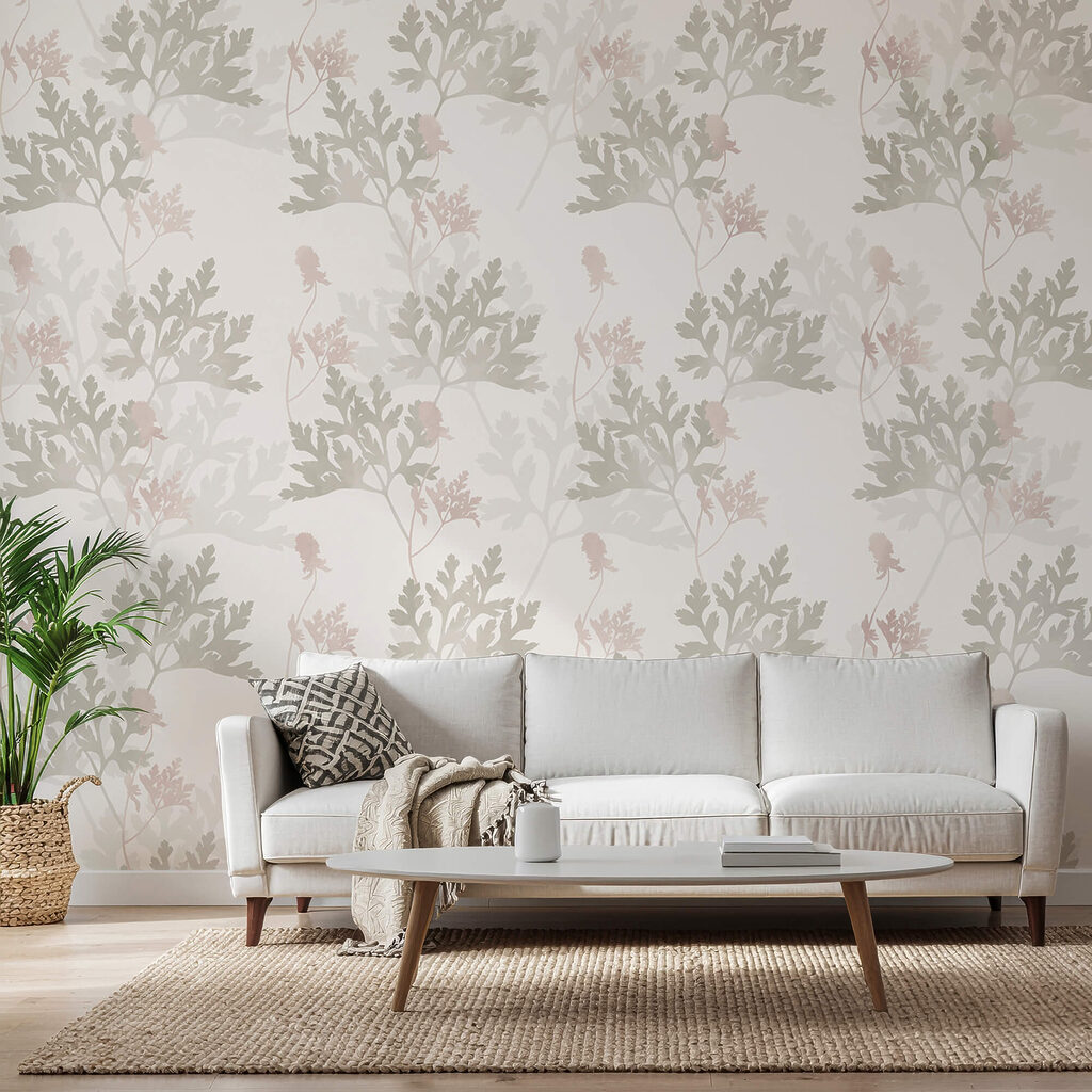 Μοτίβο φύλλων και λουλουδιών