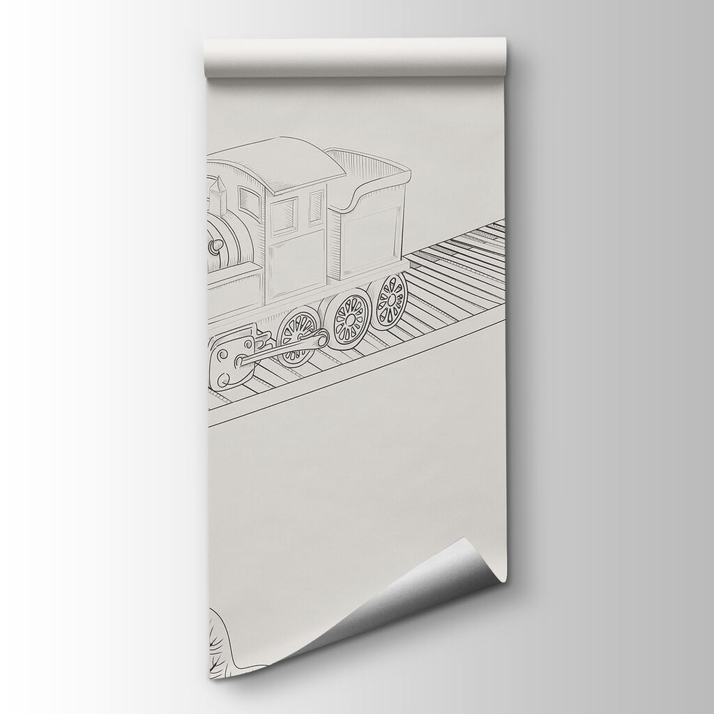 Drawing of a train