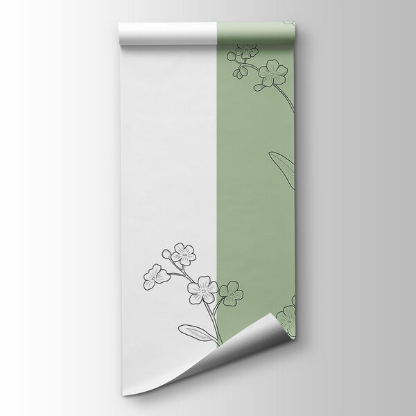 Drawing of flowers and leaves