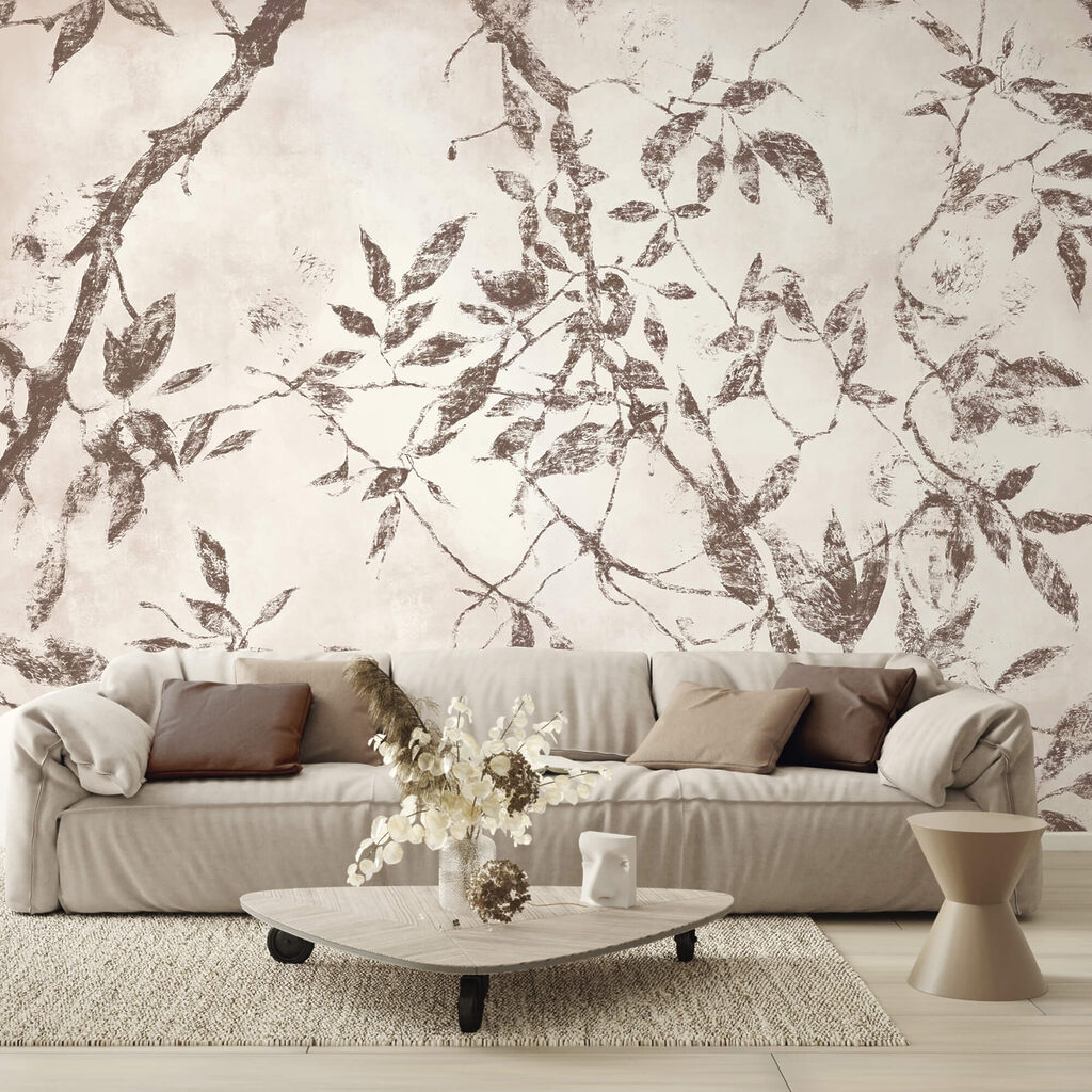 - Λεπτά φύλλα σε απαλό φόντο