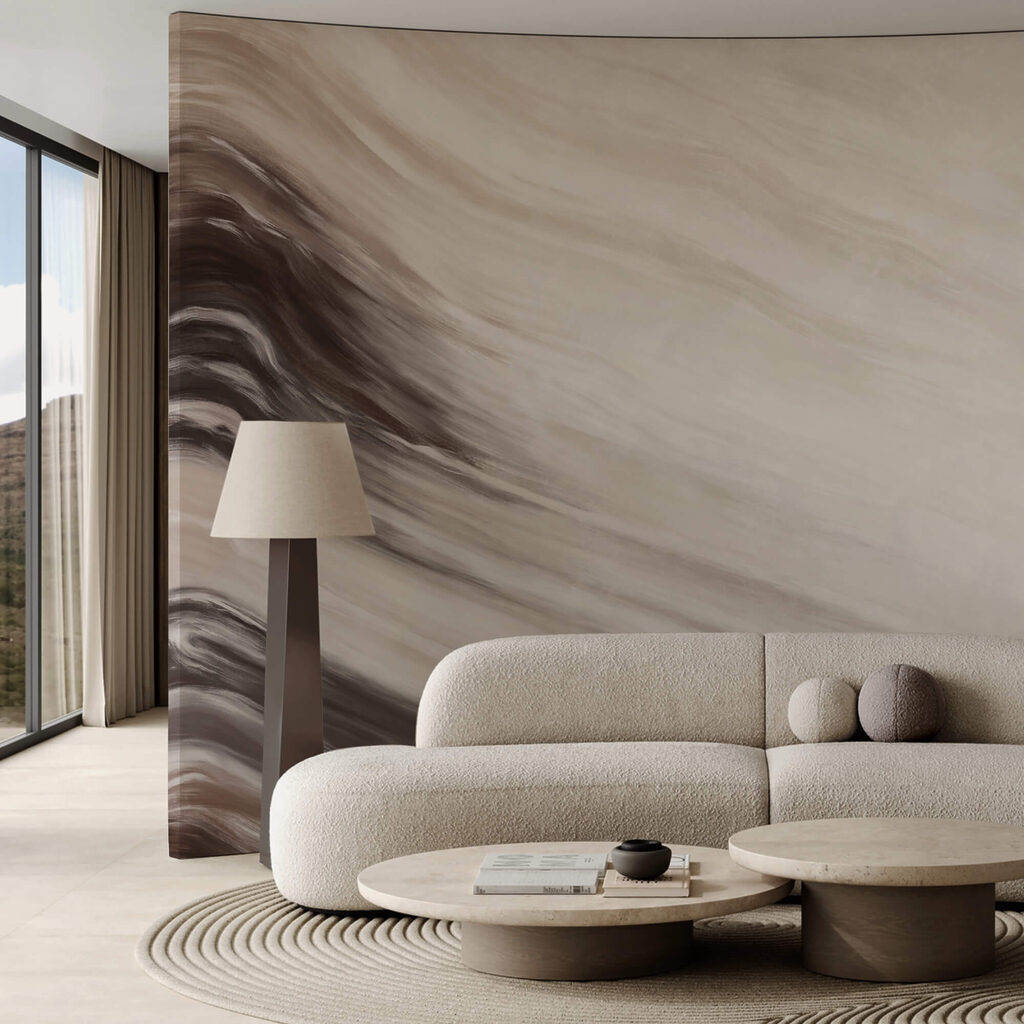 Αφηρημένα κύματα σε απαλές αποχρώσεις