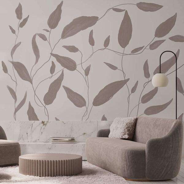 Σχέδιο φύλλων σε λευκό φόντο