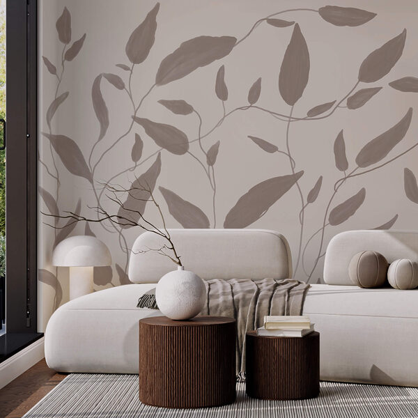 Σχέδιο φύλλων σε λευκό φόντο