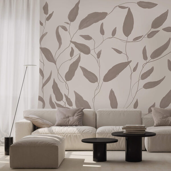 Σχέδιο φύλλων σε λευκό φόντο