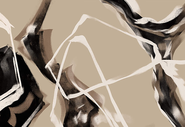 Abstract lines create visual intrigue