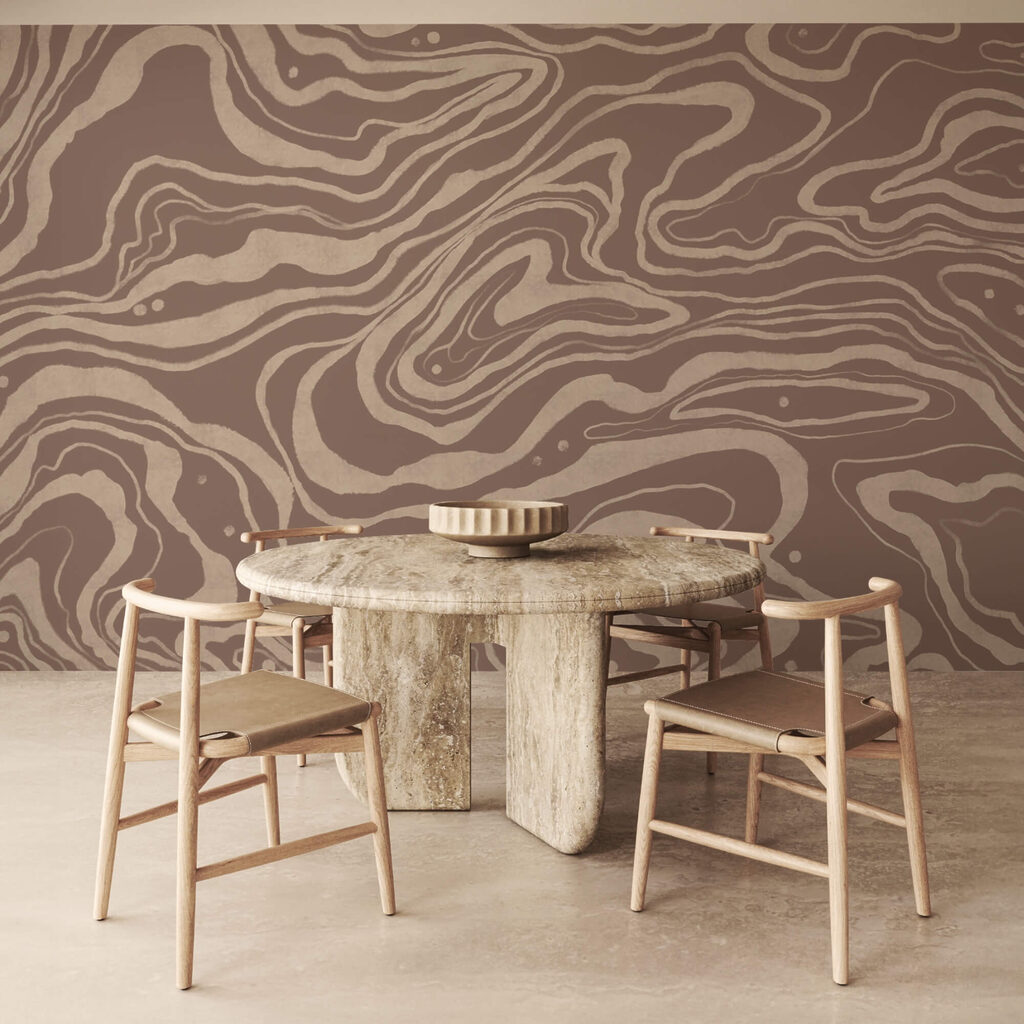 Καφέ και λευκό μοτίβο