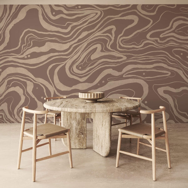 Καφέ και λευκό μοτίβο