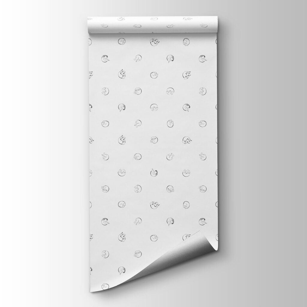 White background with black dots