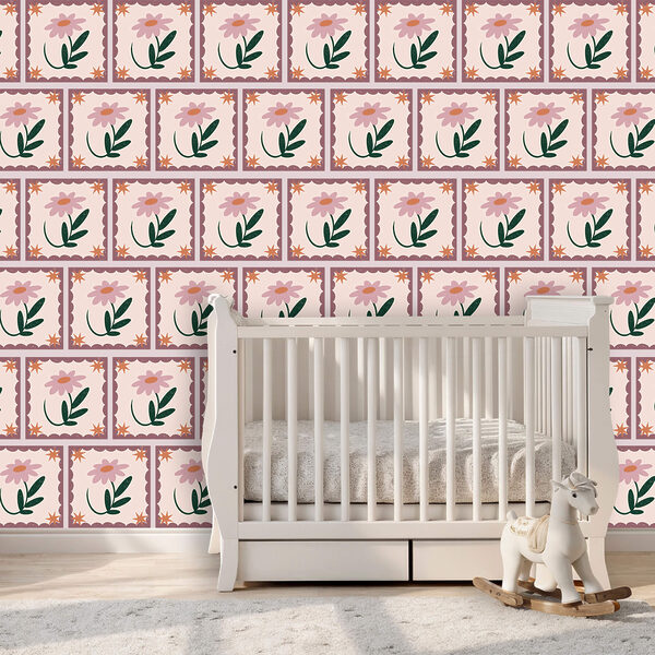 Ταπετσαρίες Ταπετσαρίες Μοτίβο με λουλούδια και φύλλα (Κωδικός προϊόντος: t00460)