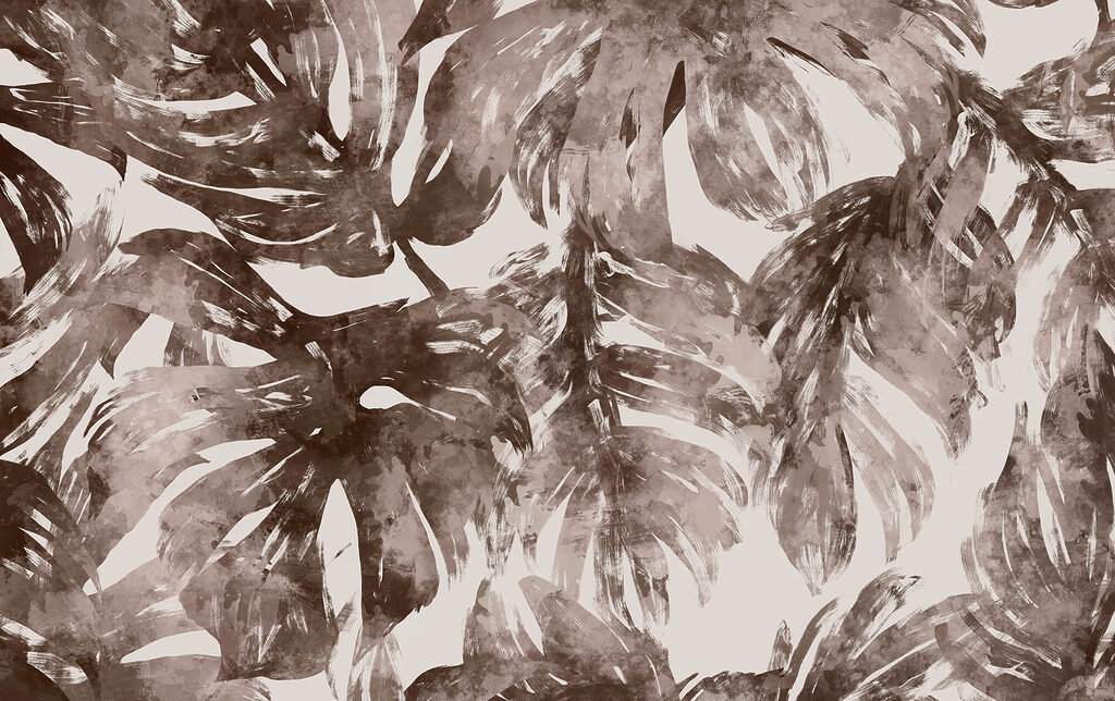 - Abstract foliage in earthy tones