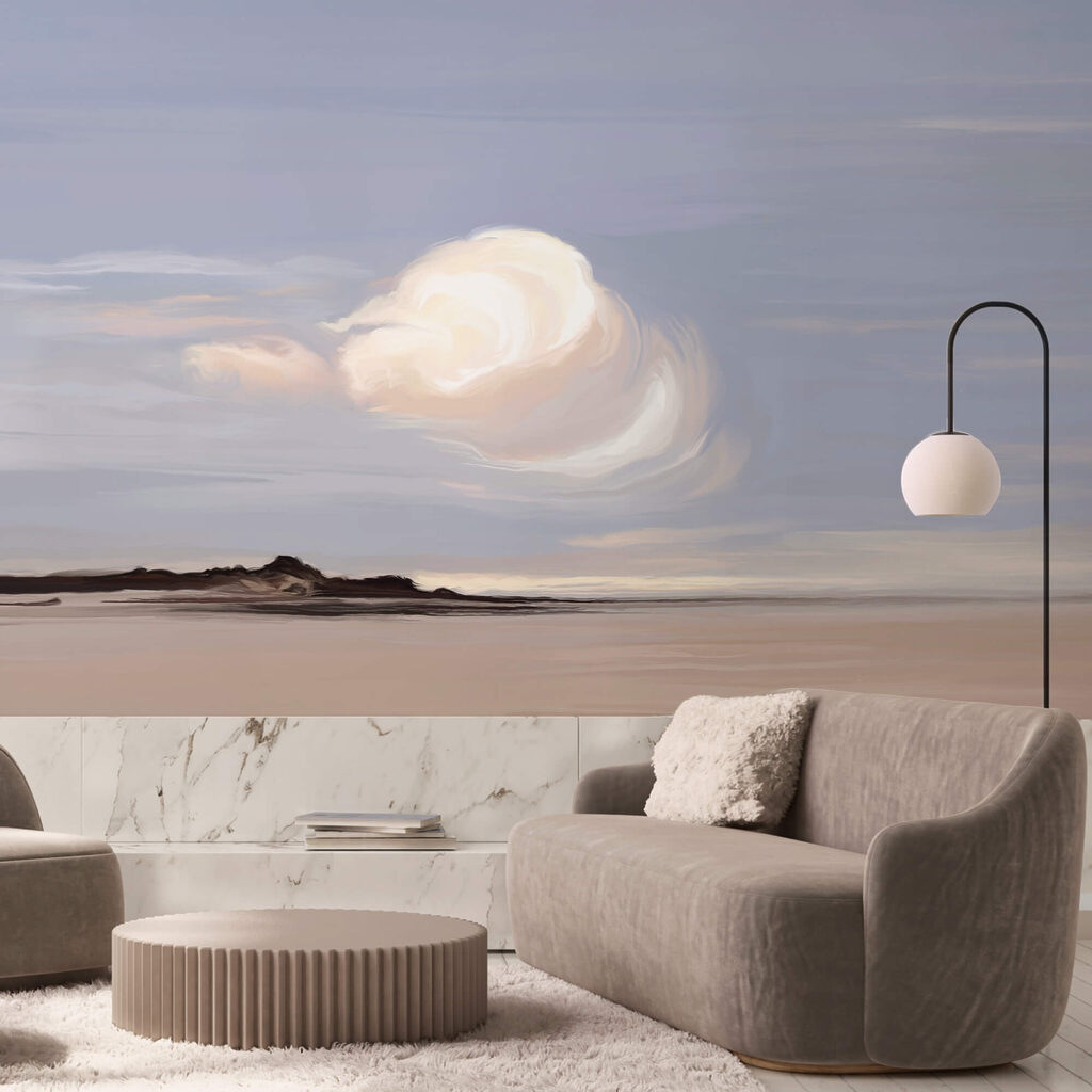 Λευκό σύννεφο στον ουρανό