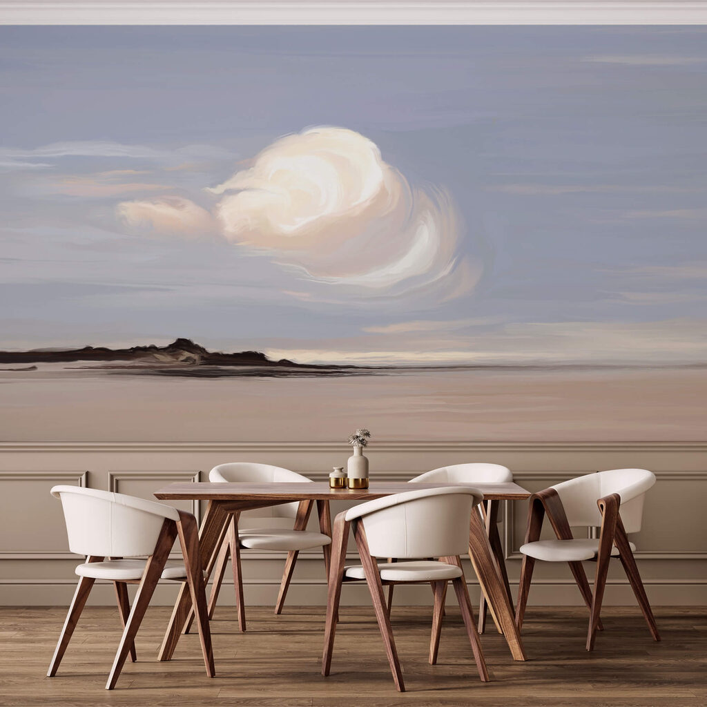 Λευκό σύννεφο στον ουρανό