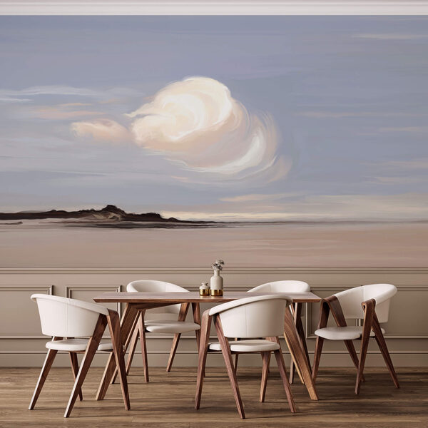 Λευκό σύννεφο στον ουρανό