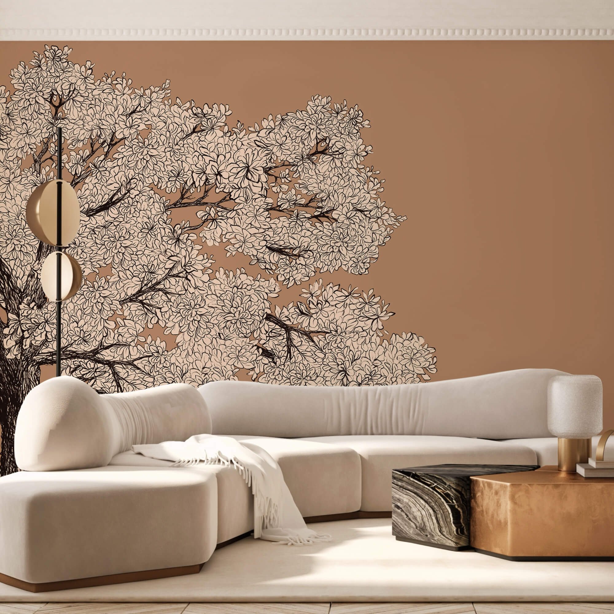 Δέντρο με λευκά λουλούδια