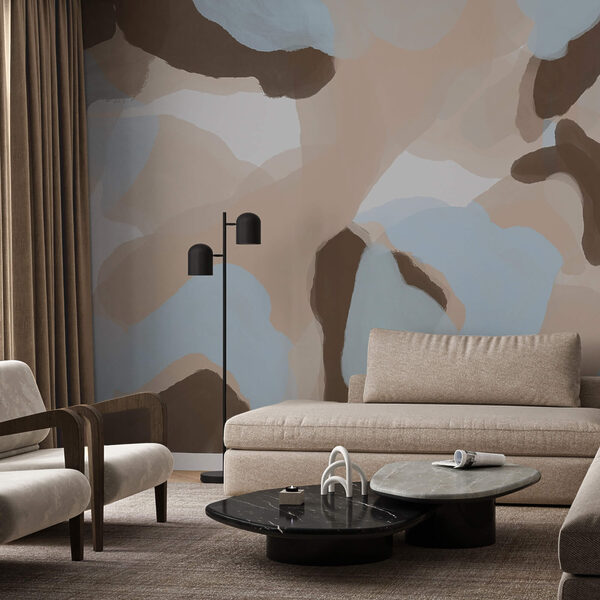 Αφηρημένα σχήματα σε απαλά χρώματα