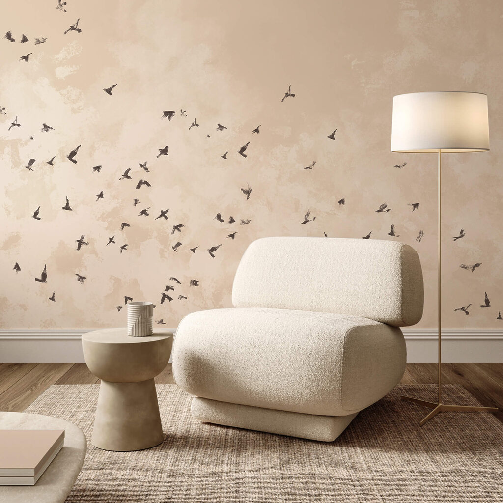 Σμήνος πουλιών στον ουρανό