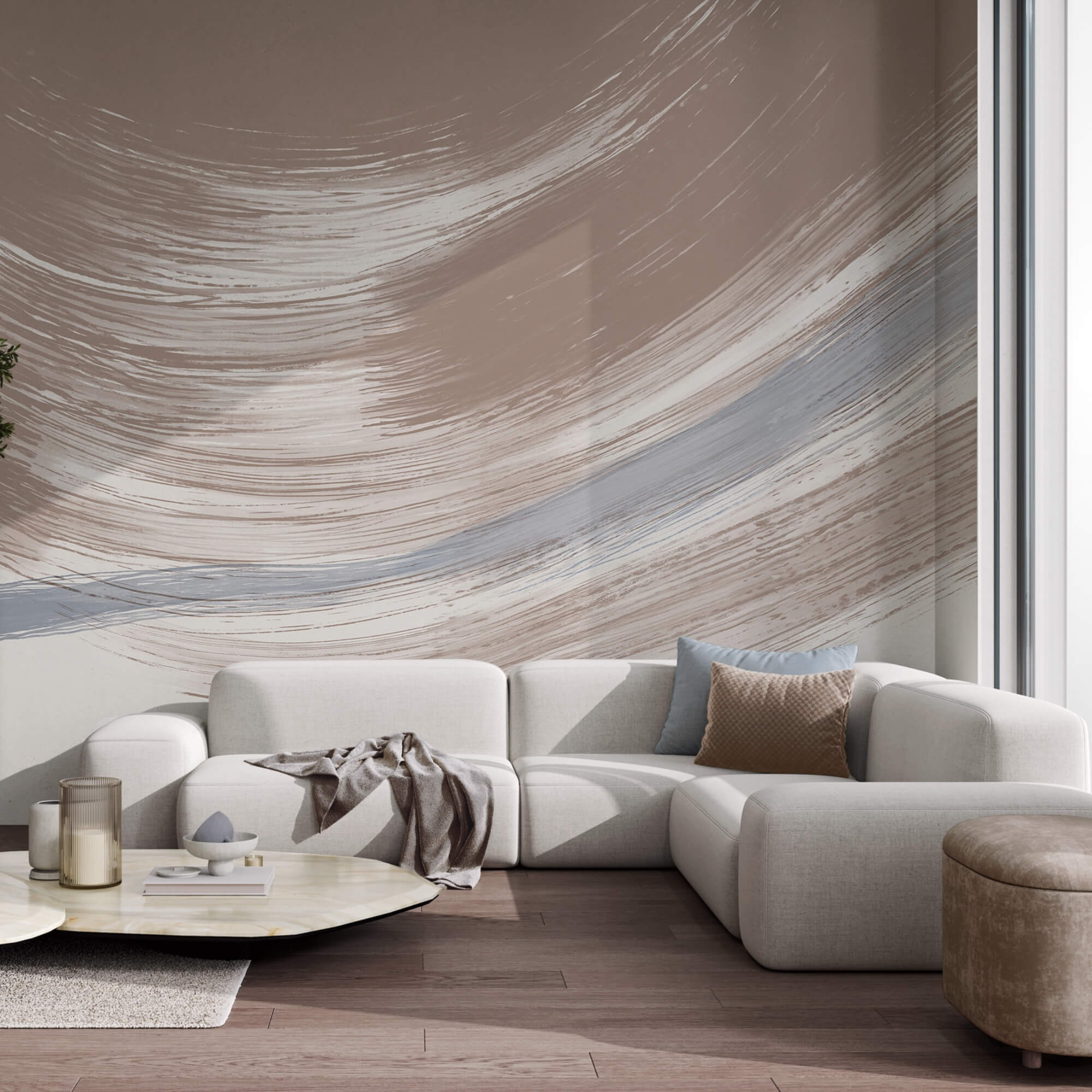 Απαλές αποχρώσεις αναμειγνύονται σε απαλή κίνηση